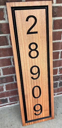 Custom Hand-Painted Address Wood Sign