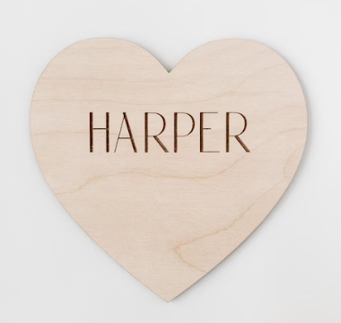 Custom Hand-Painted Name Wood Sign